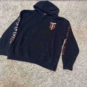 Technoblade Hoodie Men's Large Black Good Game Hooded Drawstring Sweatshirt TBND